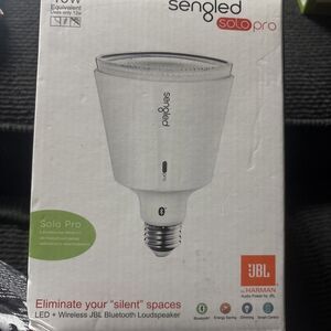 Sengled Solo Pro Smart LED Bulb Dimmable with Jbl Bluetooth Wireless Speaker NEW